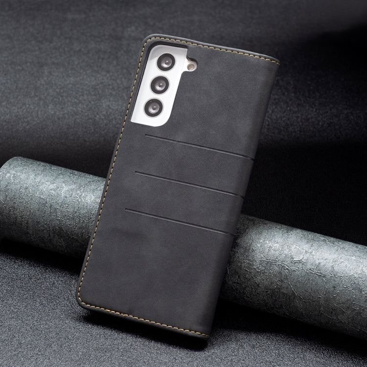 For Samsung Galaxy S21 5G Magnetic Splicing Leather Phone Case
