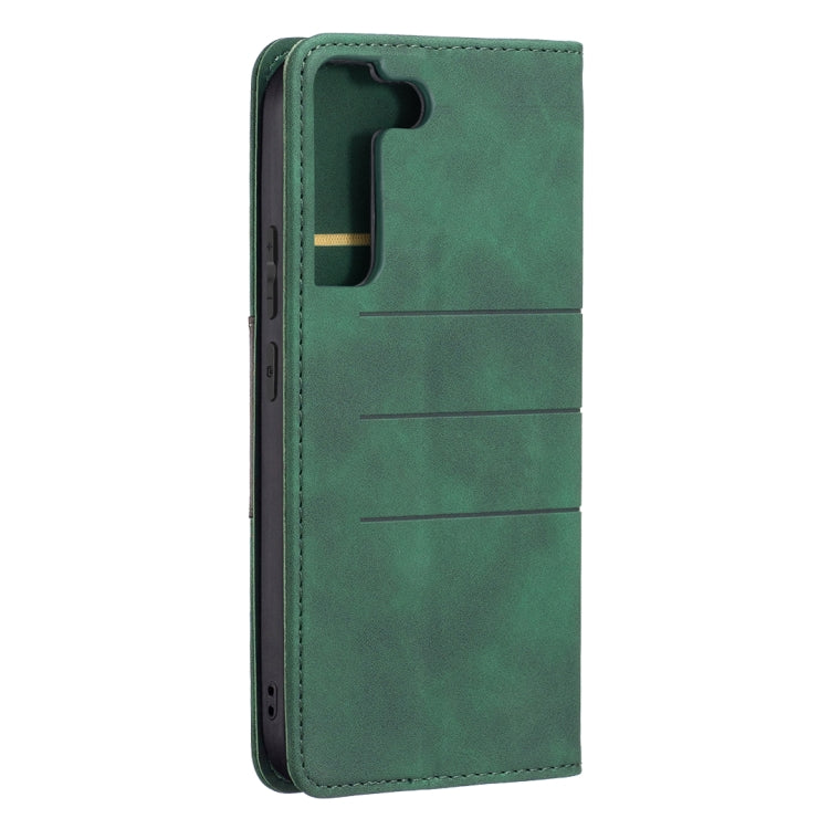 For Samsung Galaxy S22+ 5G Magnetic Splicing Leather Phone Case