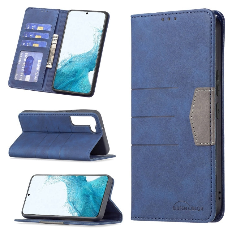 For Samsung Galaxy S22+ 5G Magnetic Splicing Leather Phone Case
