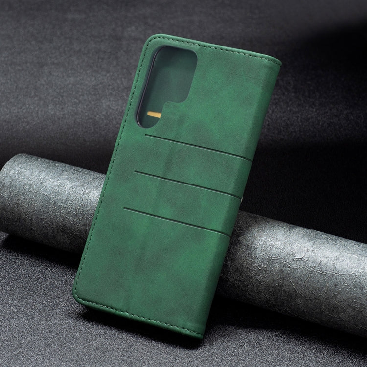 For Samsung Galaxy S22 Ultra 5G Magnetic Splicing Leather Phone Case