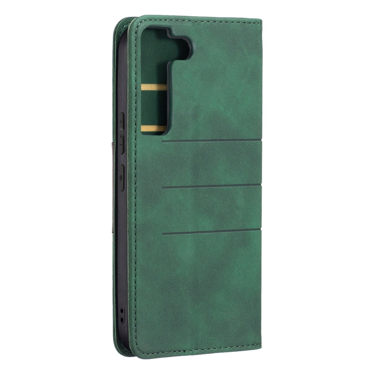 For Samsung Galaxy S22 5G Magnetic Splicing Leather Phone Case