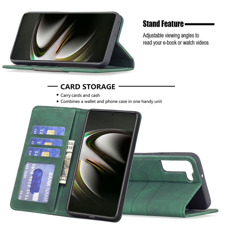 For Samsung Galaxy S22 5G Magnetic Splicing Leather Phone Case