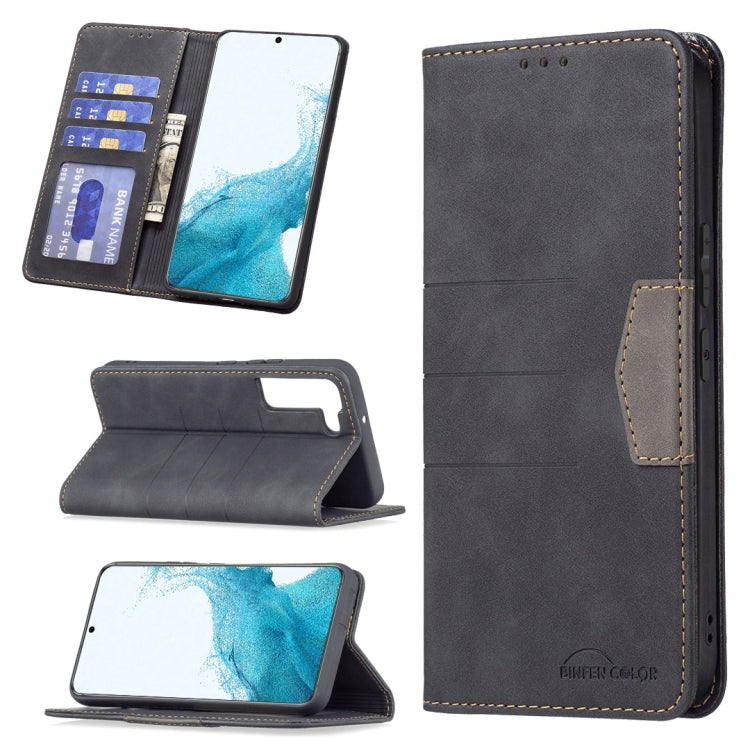 For Samsung Galaxy S22 5G Magnetic Splicing Leather Phone Case