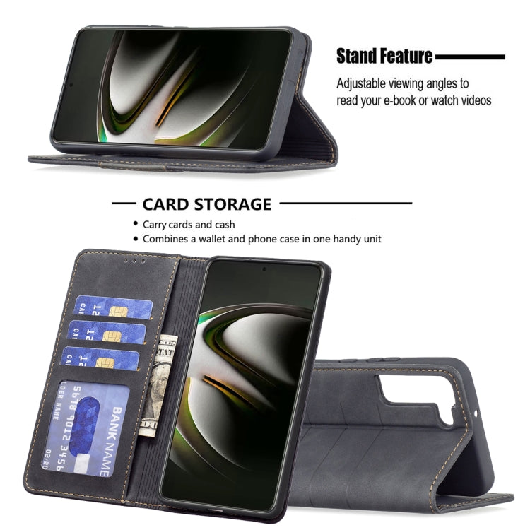 For Samsung Galaxy S22 5G Magnetic Splicing Leather Phone Case