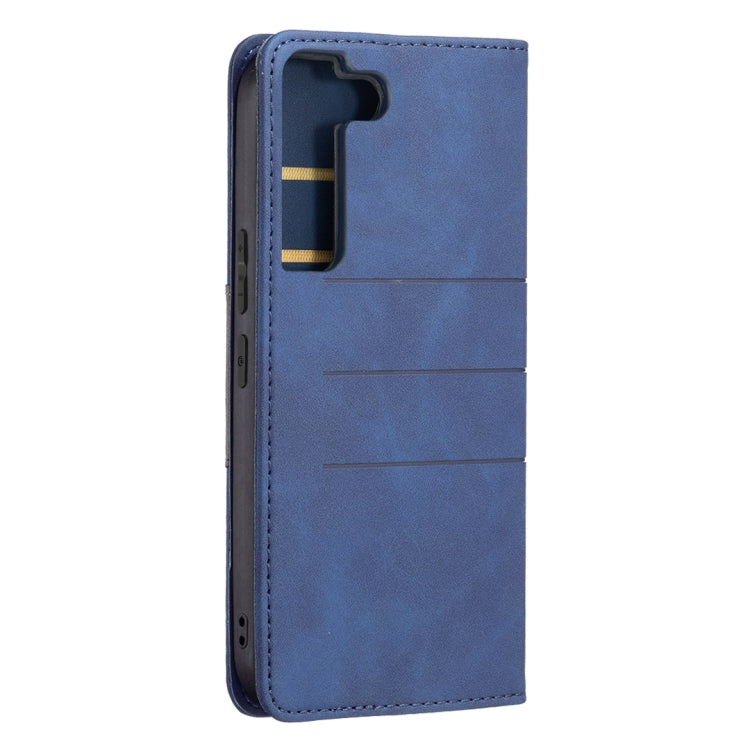 For Samsung Galaxy S22 5G Magnetic Splicing Leather Phone Case