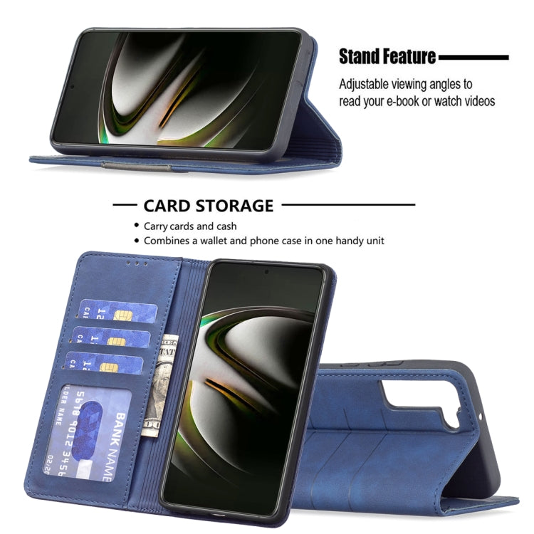 For Samsung Galaxy S22 5G Magnetic Splicing Leather Phone Case