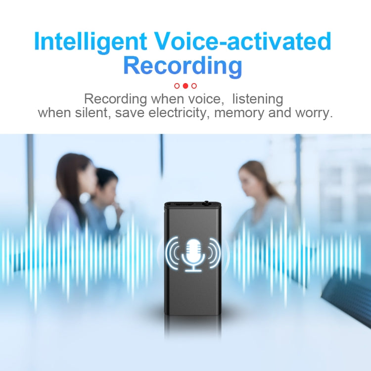 Q1 Intelligent HD Noise Reduction Voice Control Recorder, Capacity:4GB(Black)