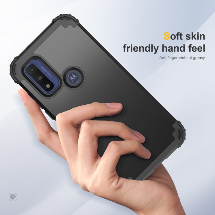 For Motorola G Pure 3 in 1 Shockproof PC + Silicone Protective Phone Case