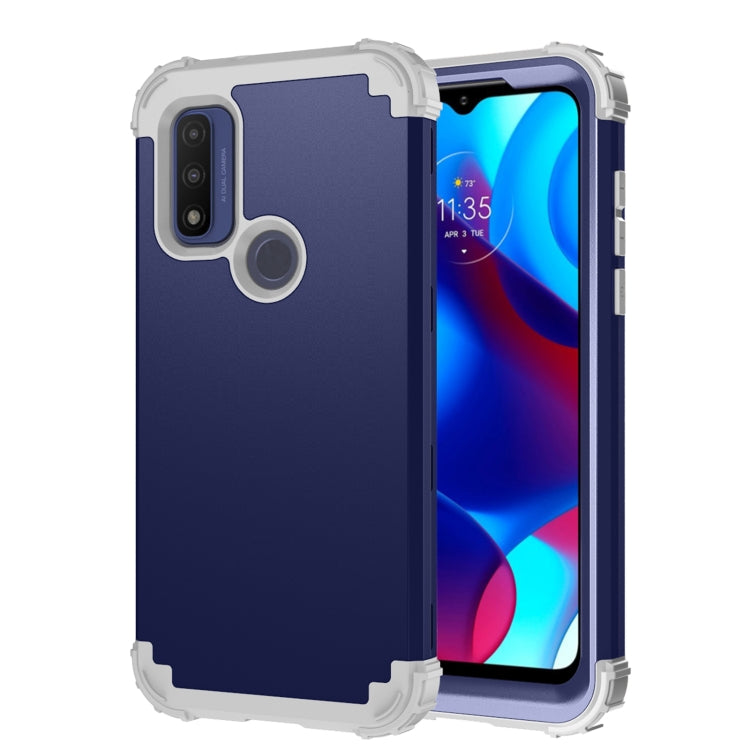 For Motorola G Pure 3 in 1 Shockproof PC + Silicone Protective Phone Case
