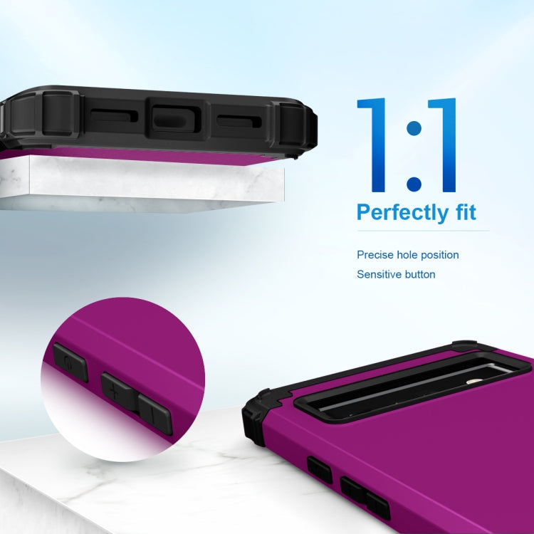 For Google Pixel 6 Pro 3 in 1 Shockproof PC + Silicone Protective Phone Case