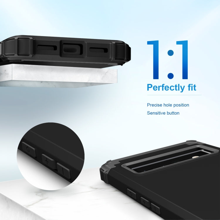 For Google Pixel 6 Pro 3 in 1 Shockproof PC + Silicone Protective Phone Case