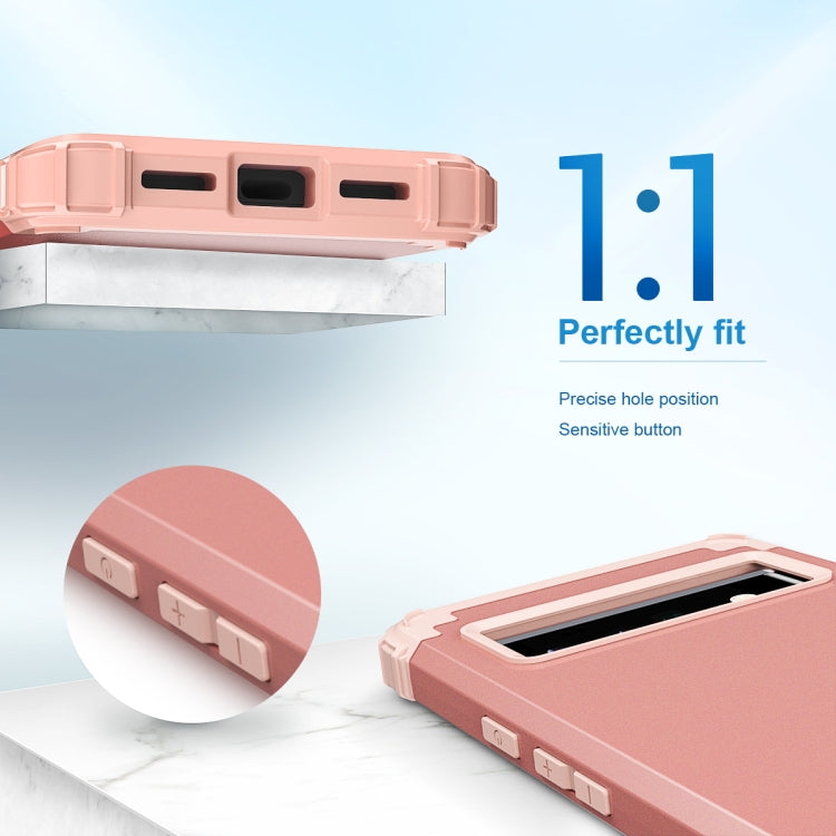 For Google Pixel 6 Pro 3 in 1 Shockproof PC + Silicone Protective Phone Case