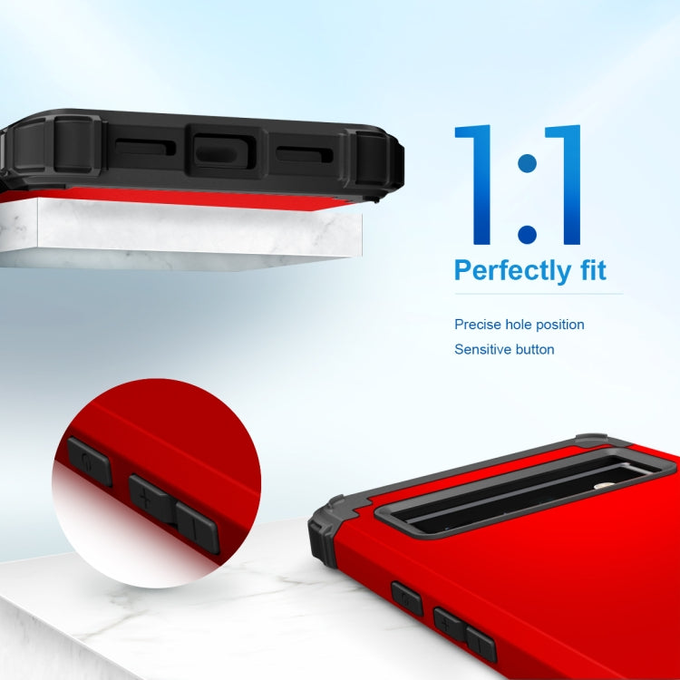 For Google Pixel 6 Pro 3 in 1 Shockproof PC + Silicone Protective Phone Case