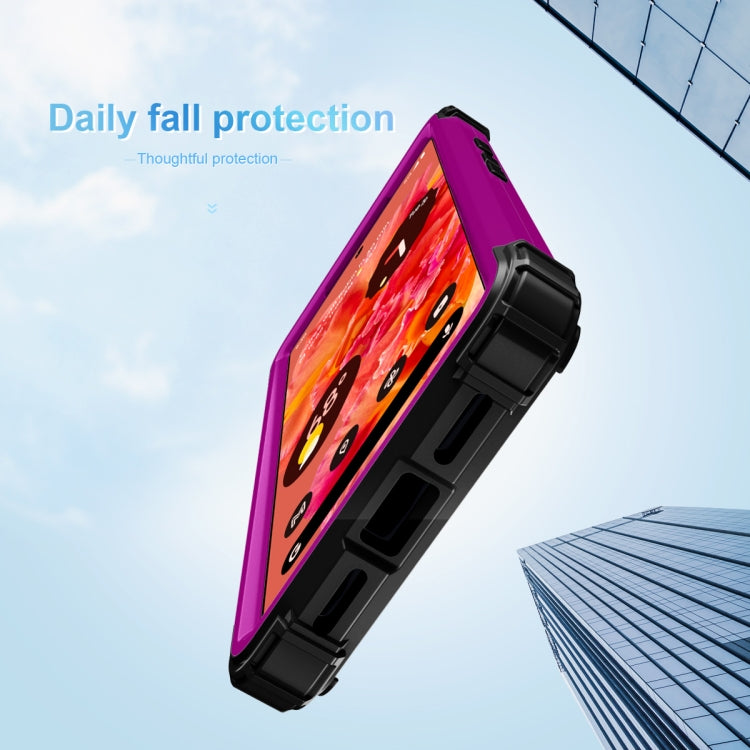 For Google Pixel 6 3 in 1 Shockproof PC + Silicone Protective Phone Case