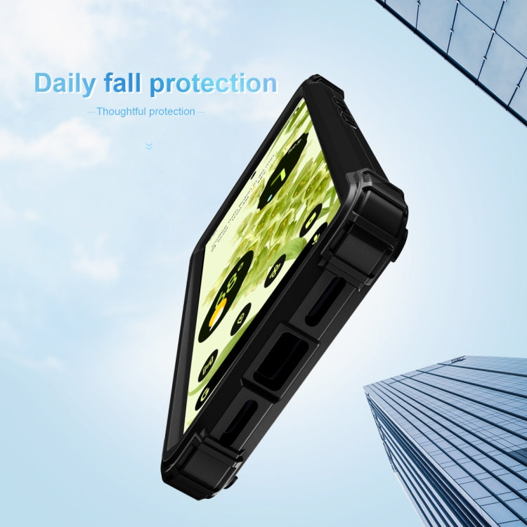 For Google Pixel 6 3 in 1 Shockproof PC + Silicone Protective Phone Case