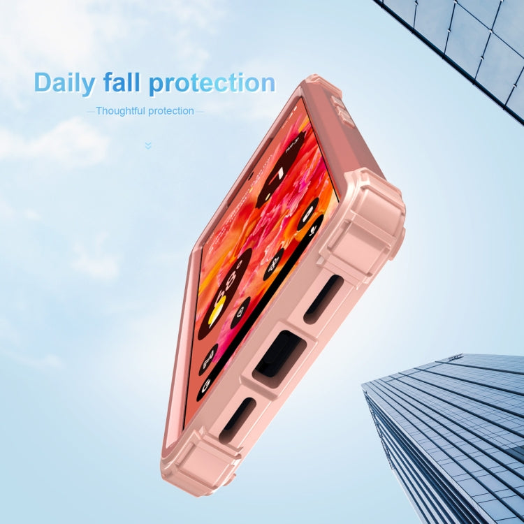 For Google Pixel 6 3 in 1 Shockproof PC + Silicone Protective Phone Case