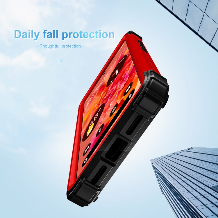 For Google Pixel 6 3 in 1 Shockproof PC + Silicone Protective Phone Case