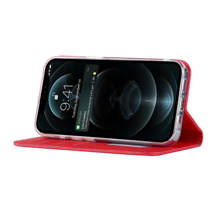 For iPhone 13 Pro Silk Texture Horizontal Flip Phone Leather Case with lanyard