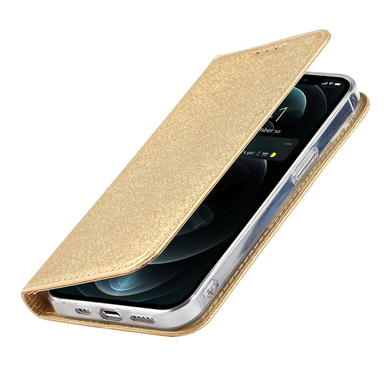 For iPhone 13 Pro Max Silk Texture Horizontal Flip Phone Leather Case with lanyard