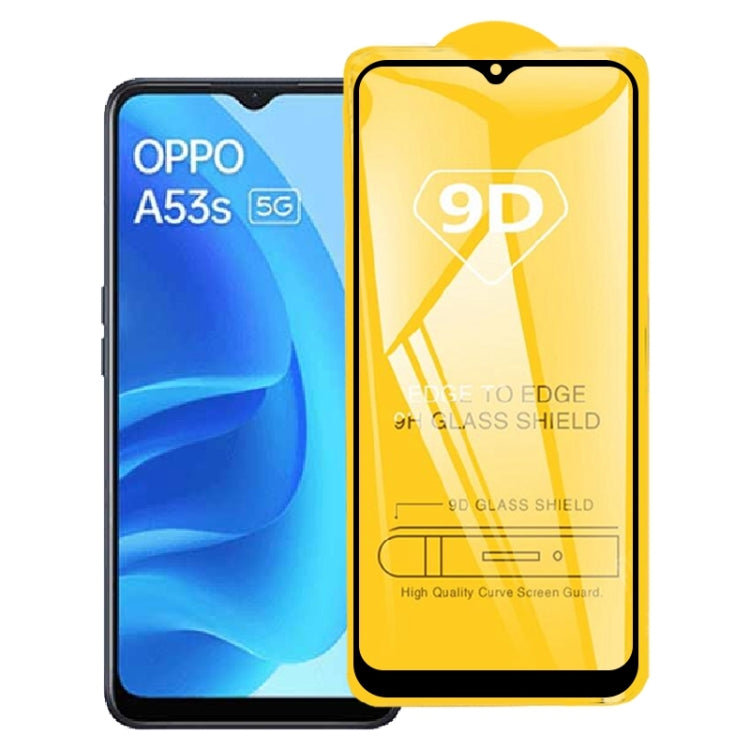 9D Full Glue Screen Tempered Glass Film For OPPO A53s 5G