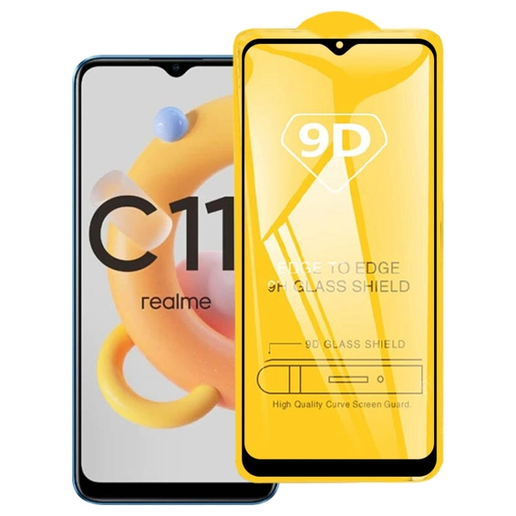 9D Full Glue Screen Tempered Glass Film For OPPO Realme C11 2021