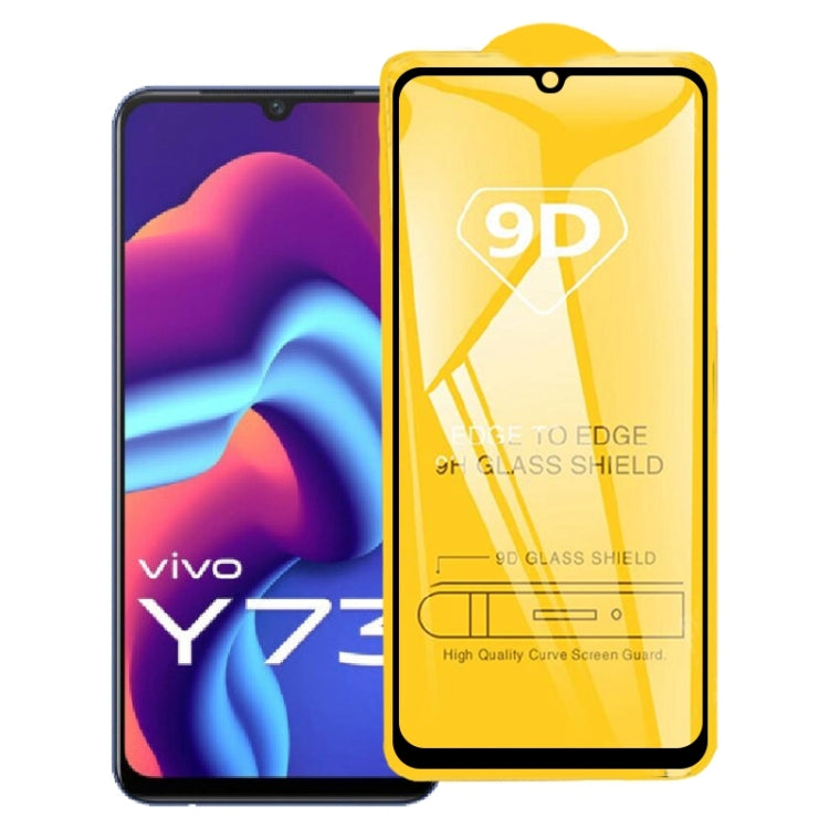 9D Full Glue Screen Tempered Glass Film For vivo Y73 2021