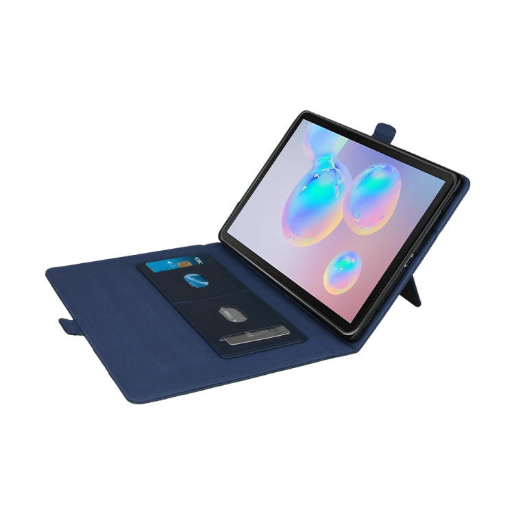For Galaxy Tab S6 10.5 /T860 /T865 Horizontal Flip Double Brackets PU Leather Case with Card Slots & Photo Frame & Pen Slot