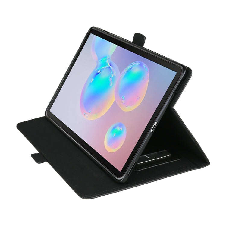 For Galaxy Tab S6 10.5 /T860 /T865 Horizontal Flip Double Brackets PU Leather Case with Card Slots & Photo Frame & Pen Slot