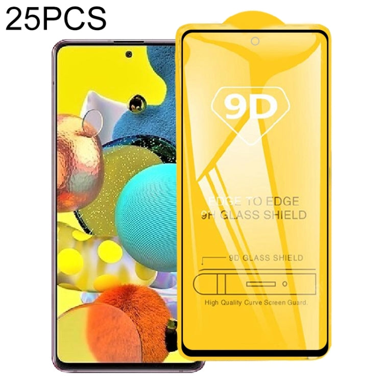 25 PCS 9D Full Glue Screen Tempered Glass Film For Samsung Galaxy A53