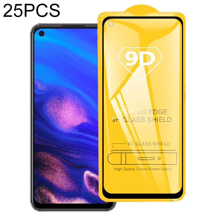 25 PCS 9D Full Glue Screen Tempered Glass Film For OPPO K9s / K10 Energy