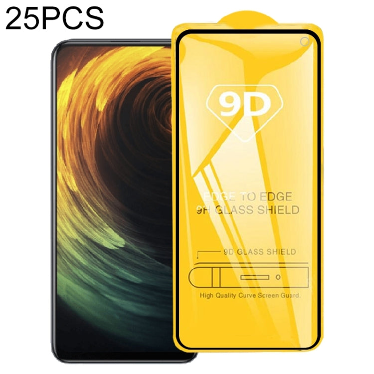 25 PCS 9D Full Glue Screen Tempered Glass Film For vivo iQOO Neo5 Lite