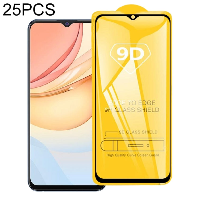 25 PCS 9D Full Glue Screen Tempered Glass Film For vivo Y53s / Y55s 5G / Y52 5G
