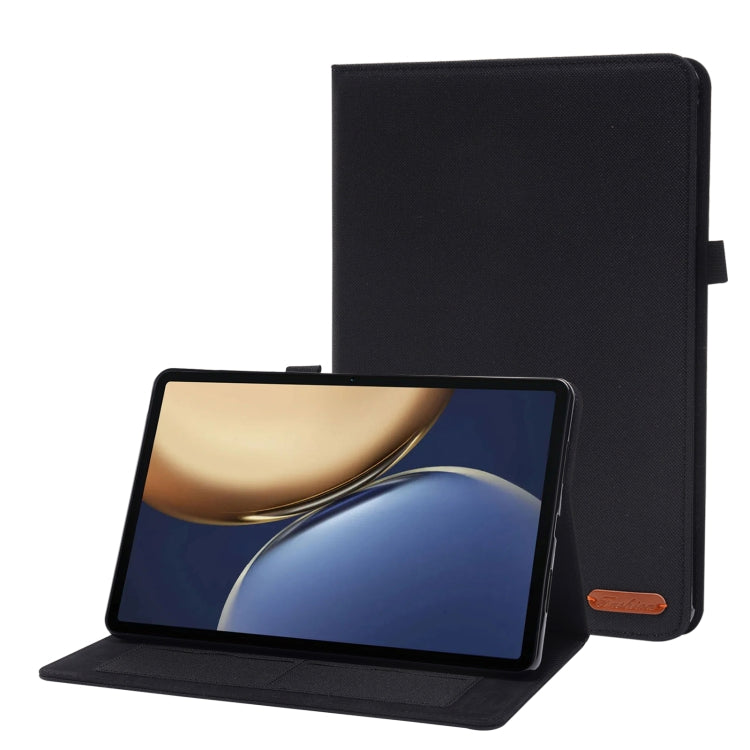 For Honor Tablet V7 Pro TPU + Fabric PU Leather Tablet Protective Case with Name Card Clip