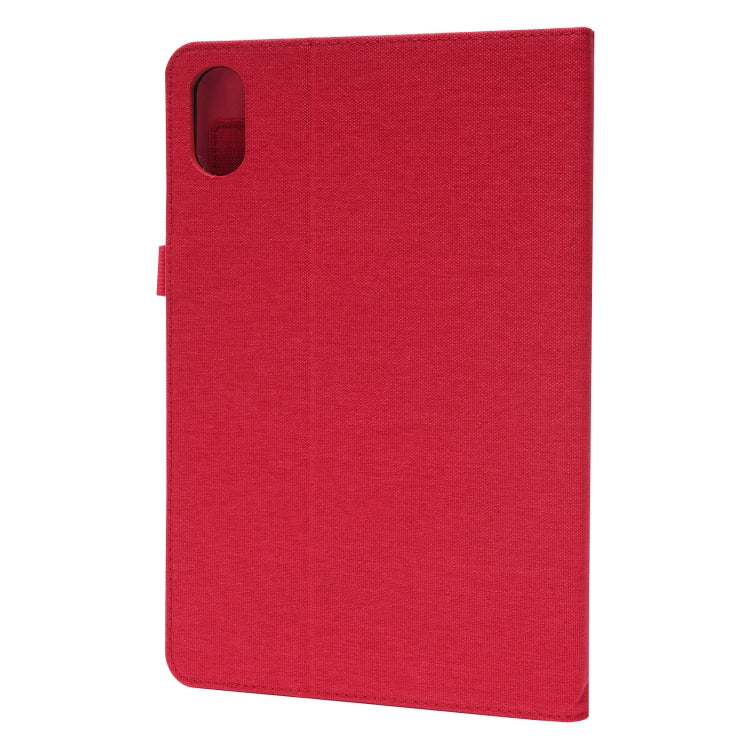 For Honor Tablet V7 Pro TPU + Fabric PU Leather Tablet Protective Case with Name Card Clip
