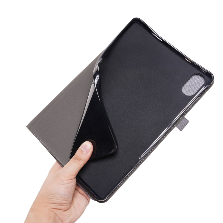 For Honor Tablet V7 Pro TPU + Fabric PU Leather Tablet Protective Case with Name Card Clip