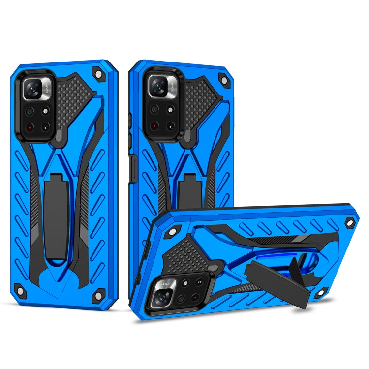 For Xiaomi Redmi Note 11 5G / Poco M4 Pro Shockproof TPU + PC Protective Phone Case with Holder