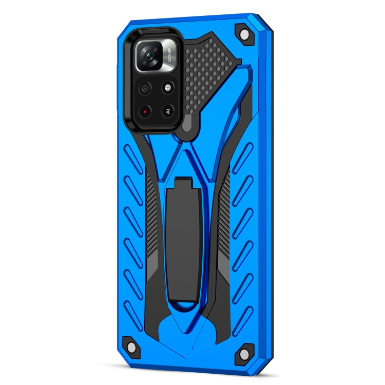 For Xiaomi Redmi Note 11 5G / Poco M4 Pro Shockproof TPU + PC Protective Phone Case with Holder