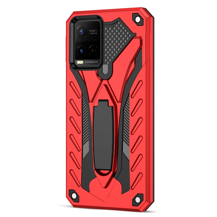 For vivo Y21 / Y21s / Y33s 4G Shockproof TPU + PC Protective Phone Case with Holder