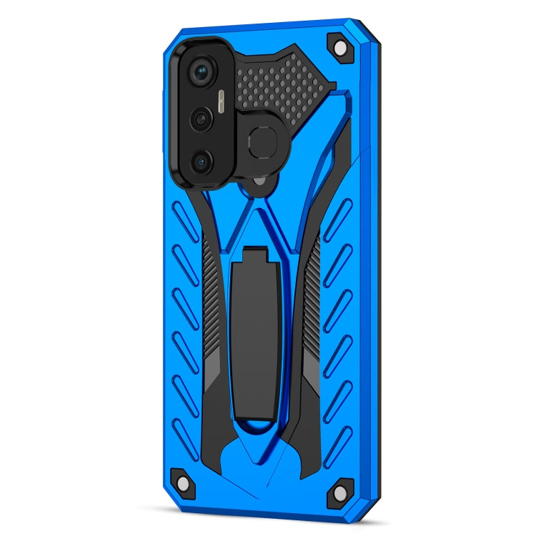 For Infinix Hot 11 Shockproof TPU + PC Protective Phone Case with Holder