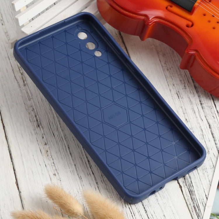 For Samsung Galaxy A02 / M02 Litchi Texture Sliding Camshield TPU Phone Case