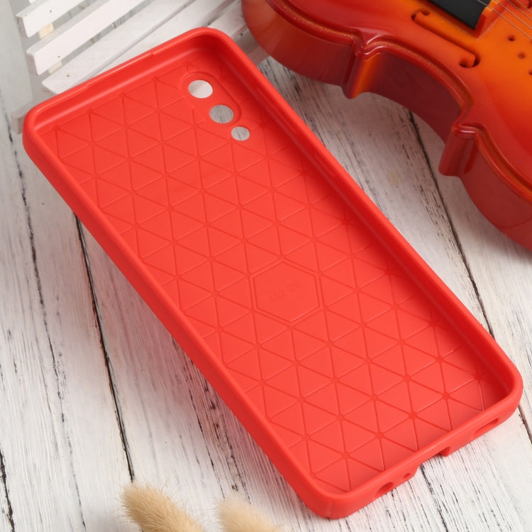 For Samsung Galaxy A02 / M02 Litchi Texture Sliding Camshield TPU Phone Case