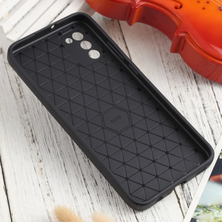 For Samsung Galaxy A02s / M02s Litchi Texture Sliding Camshield TPU Phone Case