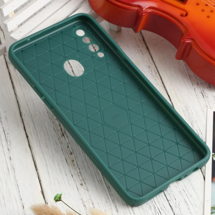 For Samsung Galaxy A20s Litchi Texture Sliding Camshield TPU Phone Case