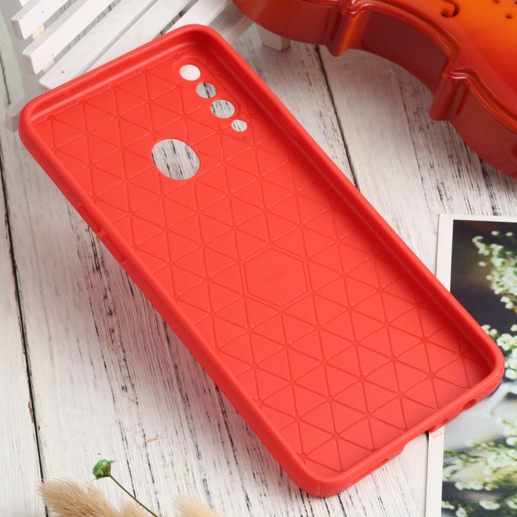 For Samsung Galaxy A20s Litchi Texture Sliding Camshield TPU Phone Case