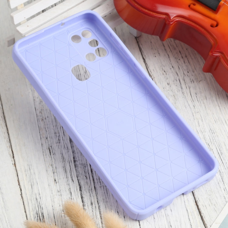 For Samsung Galaxy A21s Litchi Texture Sliding Camshield TPU Phone Case