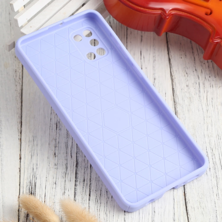 For Samsung Galaxy A31 Litchi Texture Sliding Camshield TPU Phone Case