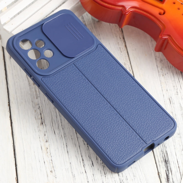 For Samsung Galaxy A32 4G Litchi Texture Sliding Camshield TPU Phone Case