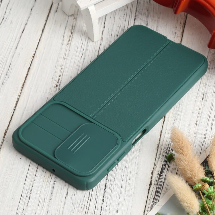 For Samsung Galaxy A32 5G Litchi Texture Sliding Camshield TPU Phone Case
