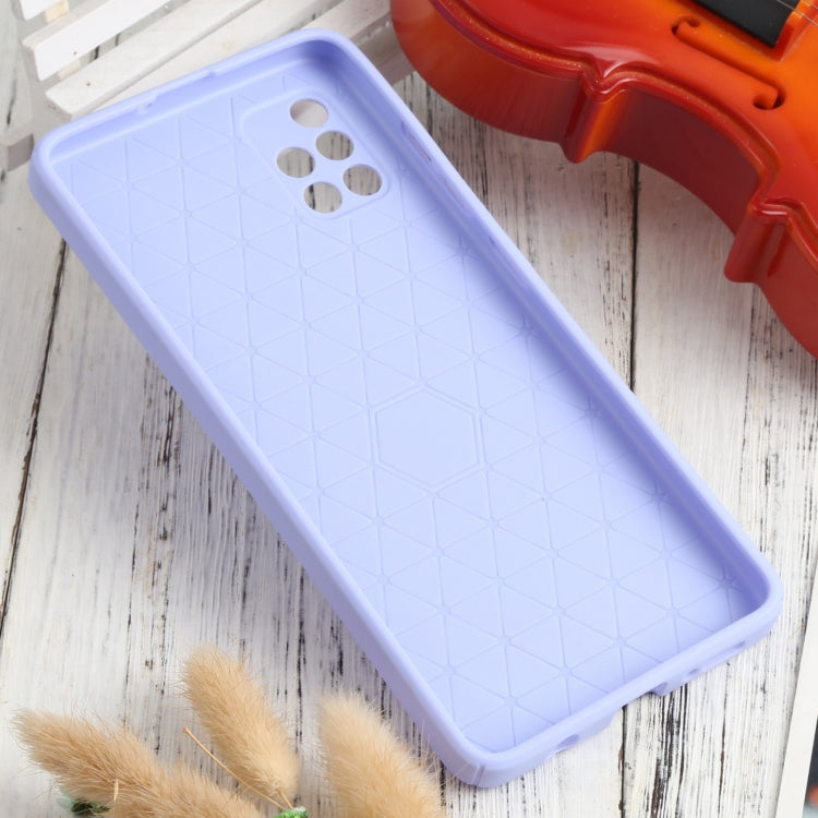 For Samsung Galaxy A51 4G Litchi Texture Sliding Camshield TPU Phone Case