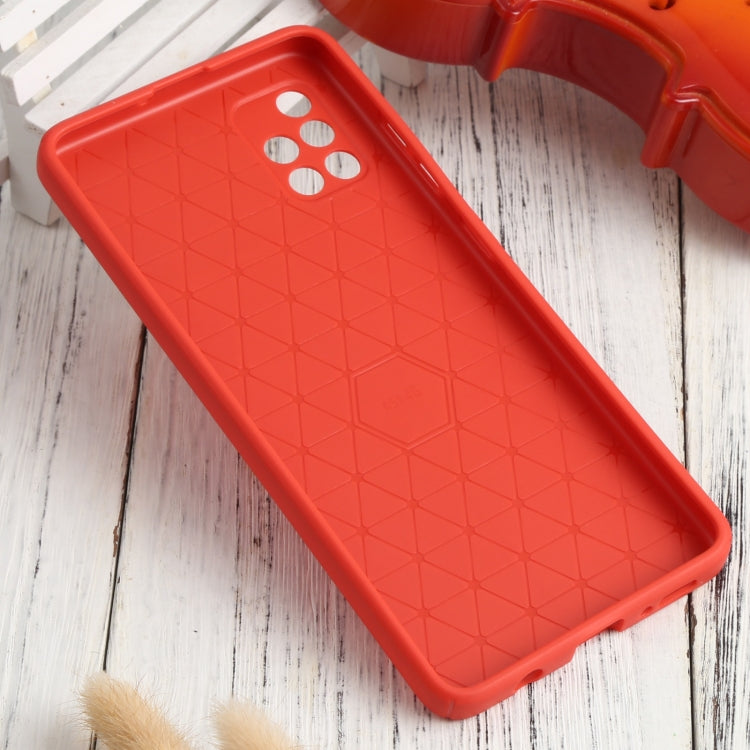 For Samsung Galaxy A51 4G Litchi Texture Sliding Camshield TPU Phone Case